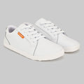 Girls & Boys White Edgley Trainer | Kids Barefoot Shoes | Side both