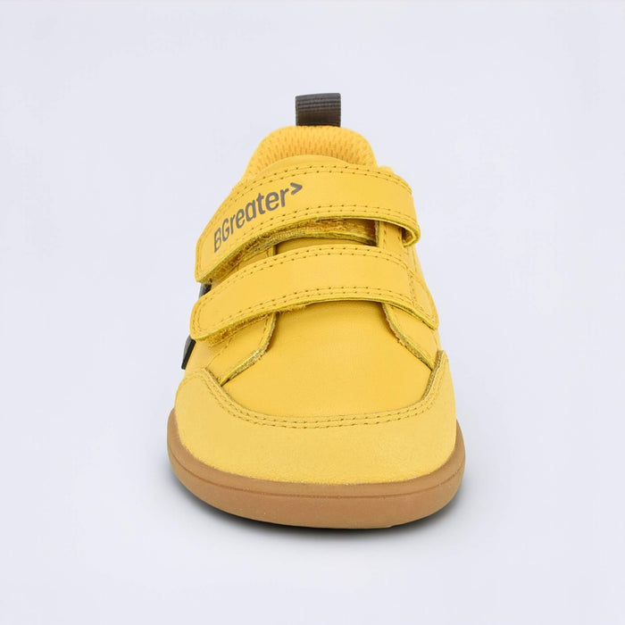 Ochre barefoot toddler trainer - front