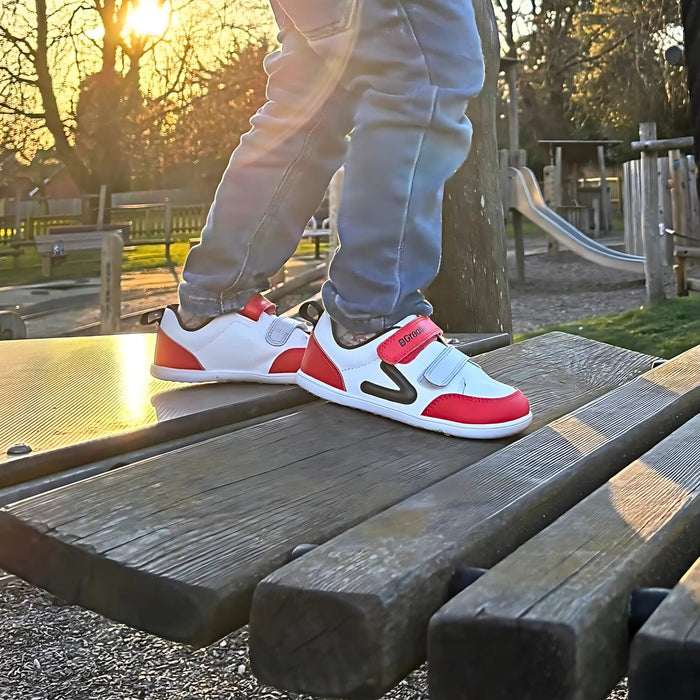 Toddler Red White Barefoot Trainer Playground
