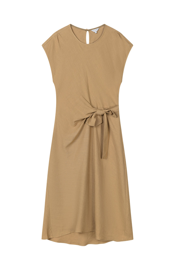 Petite Studio's Elisha Tencel Dress in Mustard