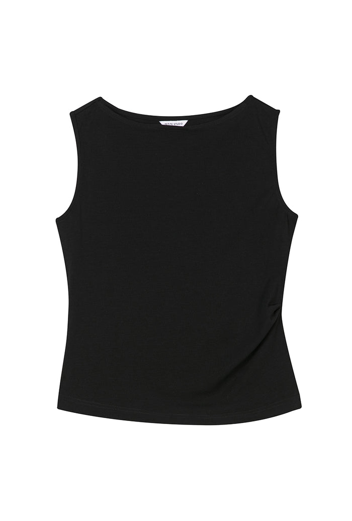 Petite Studio's Elyse Jersey Top in Black