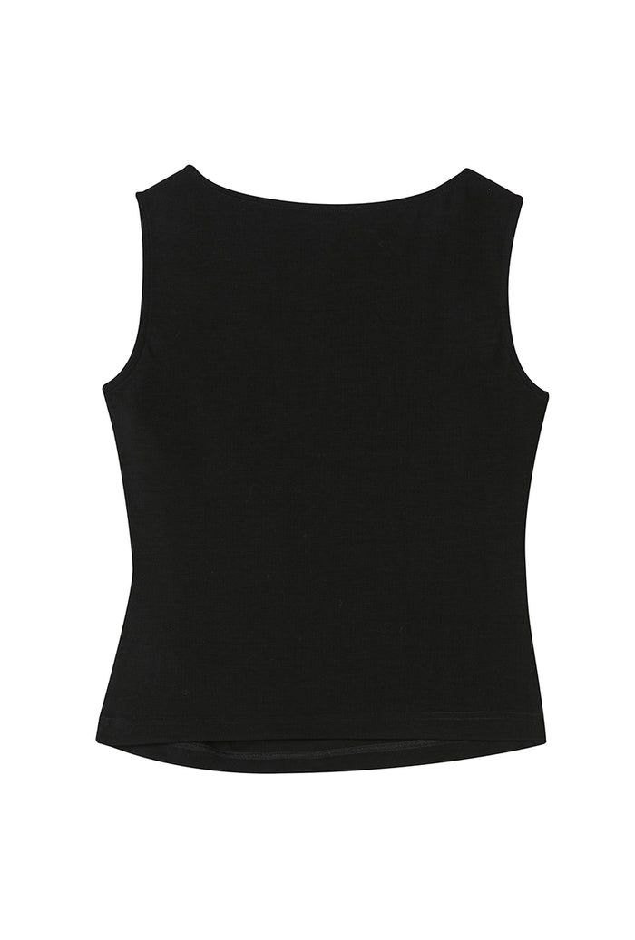 Petite Studio's Elyse Jersey Top in Black