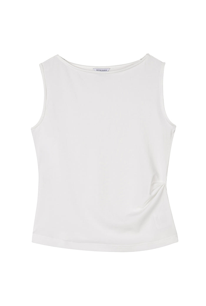 Petite Studio's Elyse Jersey Top in White