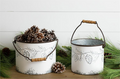 Embossed Pinecone Bucket