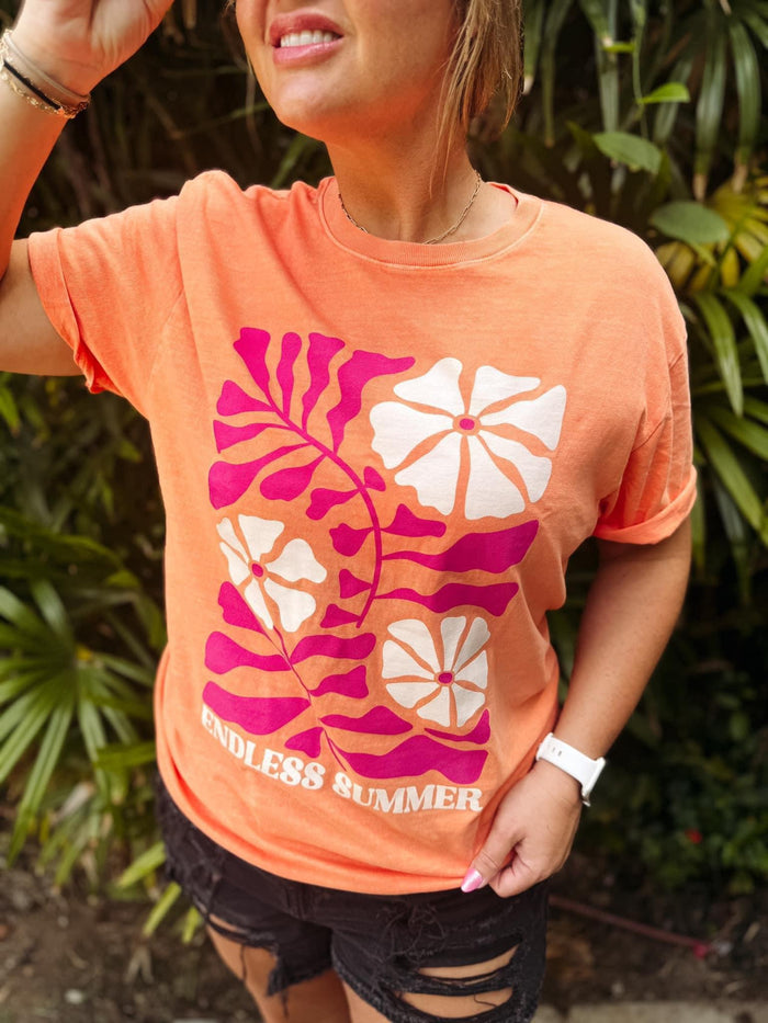 {ENDLESS SUMMER} Tropical Melon Crew Neck Tee
