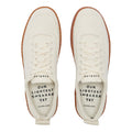 Everlane the Tread-Bare low-top sneaker in cream color, women's size 9, showing the casual canvas design and white rubber sole.