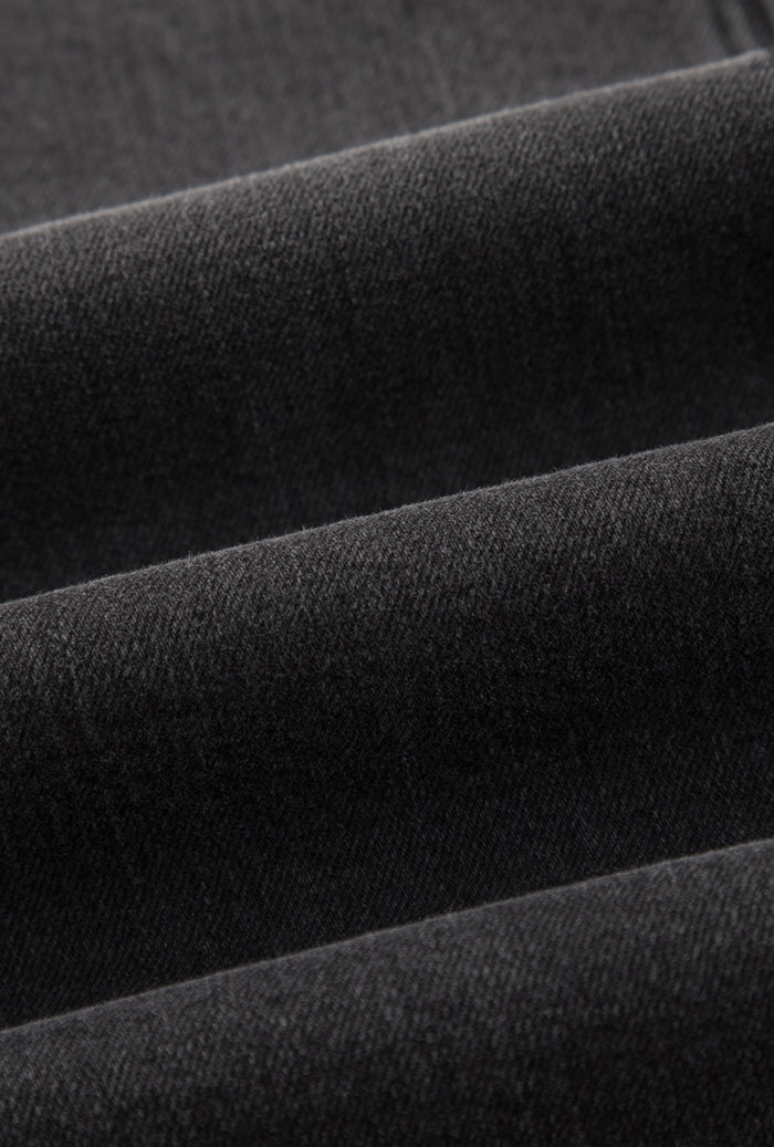 Petite Studio's Evie Mid-Rise Barrel Jeans in Black