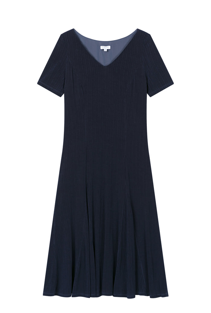 Petite Studio's Ezra Knit Dress in Navy