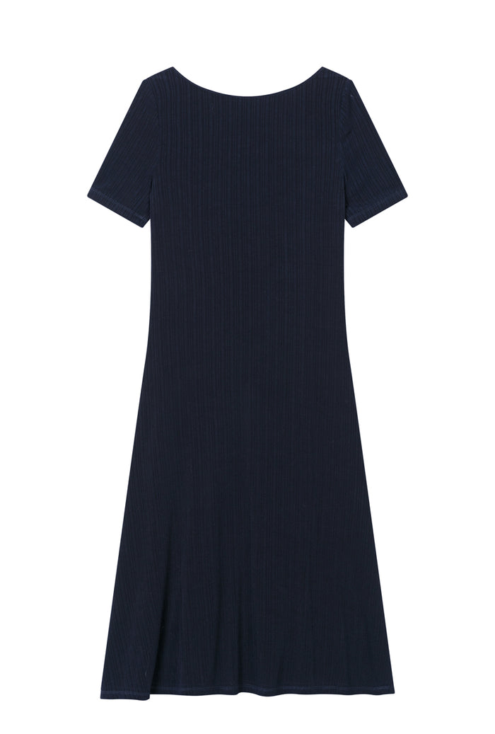 Petite Studio's Ezra Knit Dress in Navy