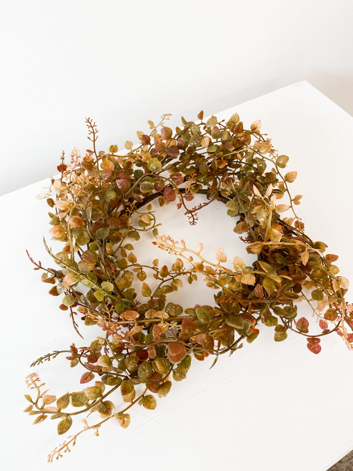Fall Boxwood Candle Ring