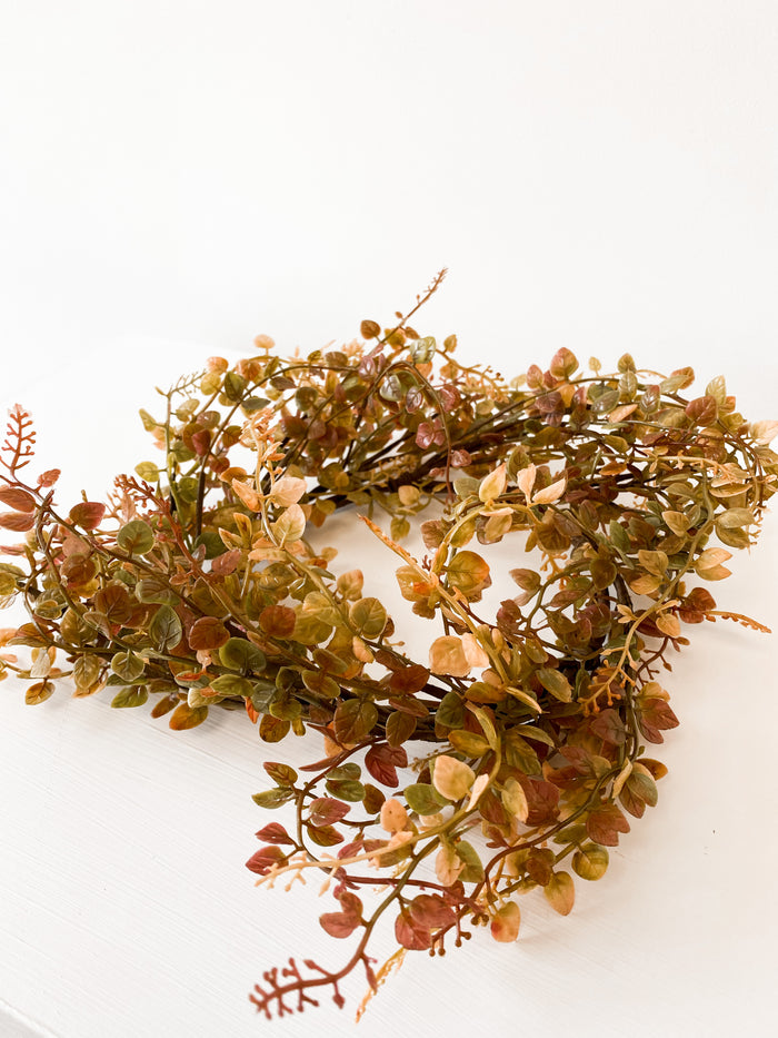 Fall Boxwood Candle Ring