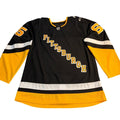Fanatics Erik Karlsson #65 Pittsburgh Penguins NHL jersey, US 56, new with tags, featuring team logo and player name on front.