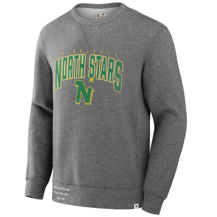Fanatics Minnesota North Stars legendary fleece pullover men's sweatshirt with team logo and warm fleece fabric.