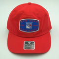 Fanatics New York Rangers adjustable red hat with embroidered logo, one size fits most, sports fan accessory