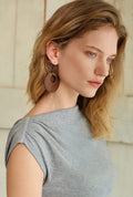 Petite Studio's Filo Wooden Dangling Earrings