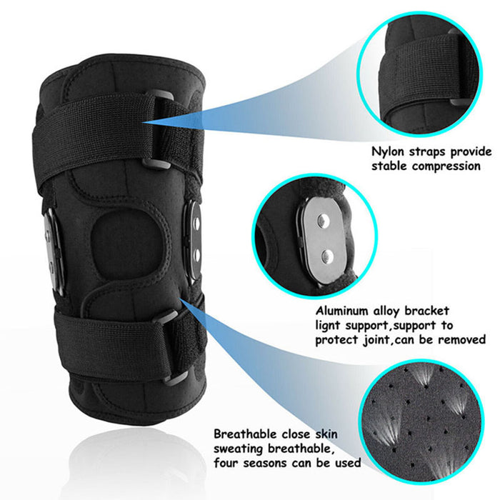 Heavy-duty reinforced knee pad in black