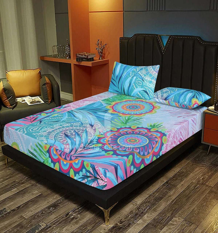 Fitted Double Bed Sheet DS 248 - Nishat Creative Store