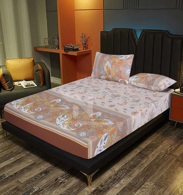 Fitted Double Bed Sheet DS 249 - Nishat Creative Store