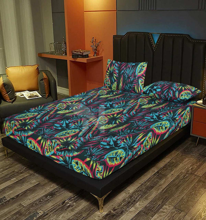 Fitted Double Bed Sheet DS 274 - Nishat Creative Store