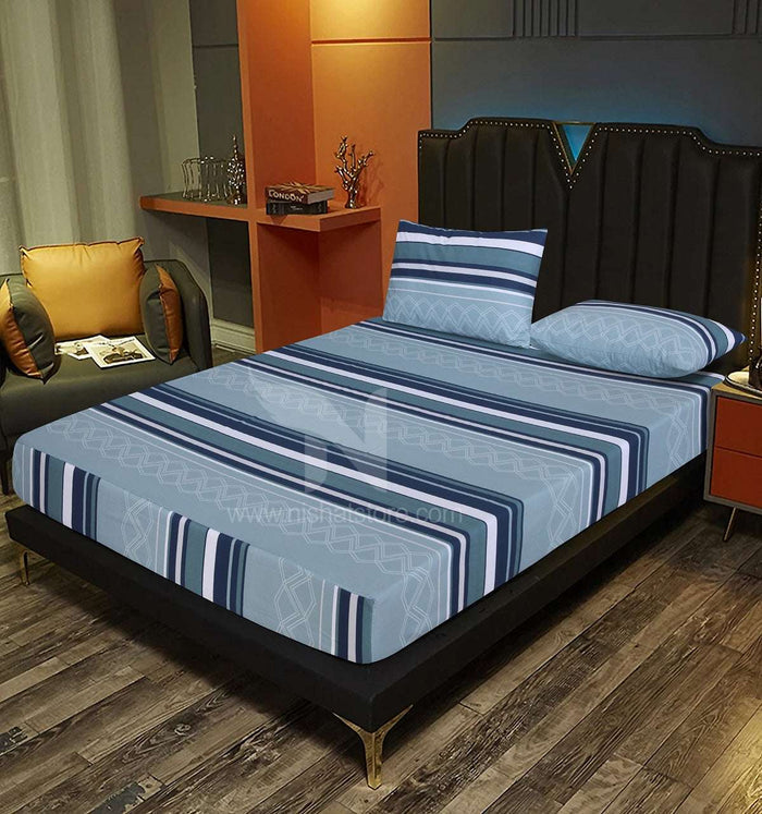 Fitted Double Bed Sheet DS 275 - Nishat Creative Store