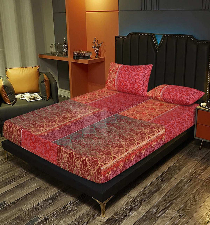 Fitted Double Bed Sheet DS 290 - Nishat Creative Store