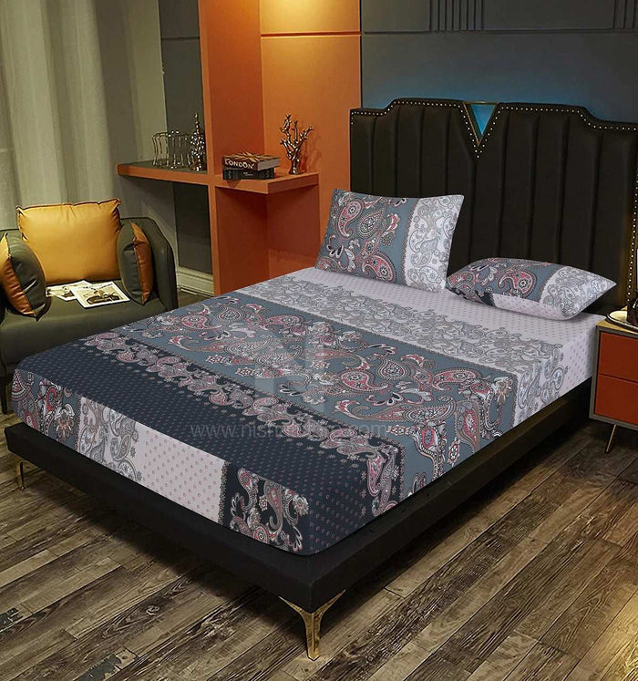 Fitted Double Bed Sheet DS 294 - Nishat Creative Store