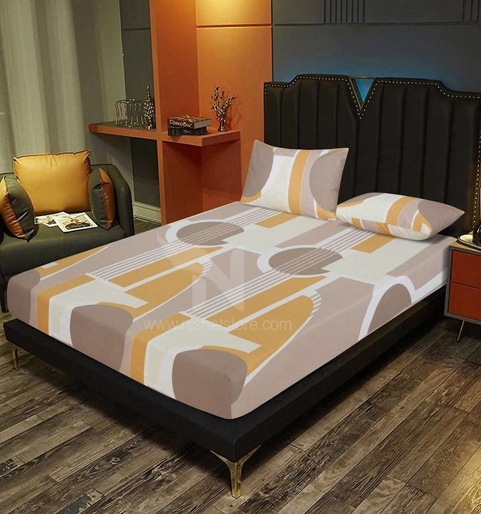 Fitted Double Bed Sheet DS 298 - Nishat Creative Store