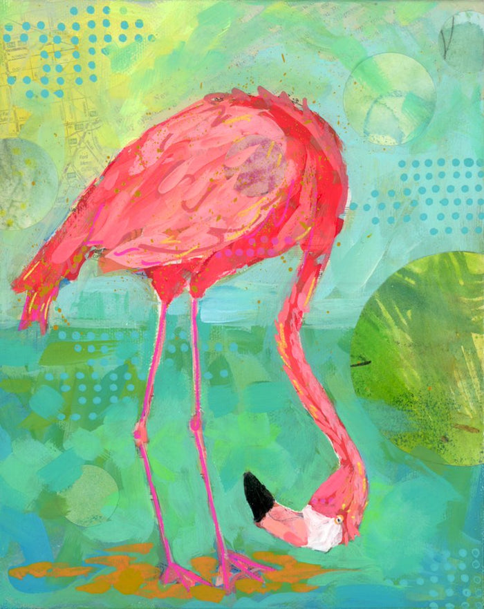 Flamingo Down - fine art print