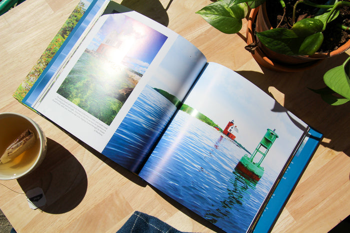 Four Seasons of Mackinac coffee table book by Jennifer Wohletz & Glen Young. Published by Mackinac Memories