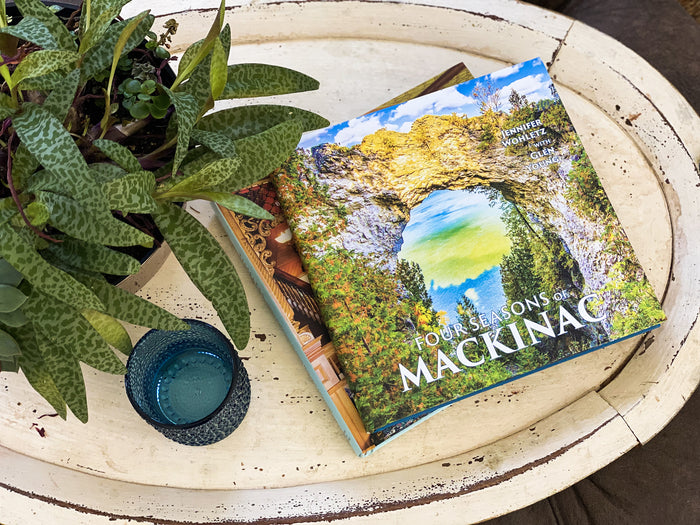 Four Seasons of Mackinac coffee table book by Jennifer Wohletz & Glen Young. Published by Mackinac Memories