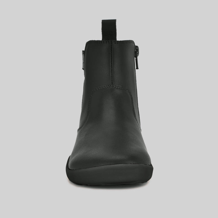 Girls black Chelsea Boots front