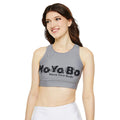 Fully Lined, Padded Sports Bra, Grey