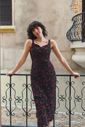 Petite Studio's Fynn Midi Dress in Black Cherry