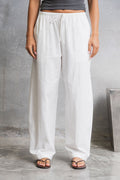 Georgie Barrel Leg Pants - White