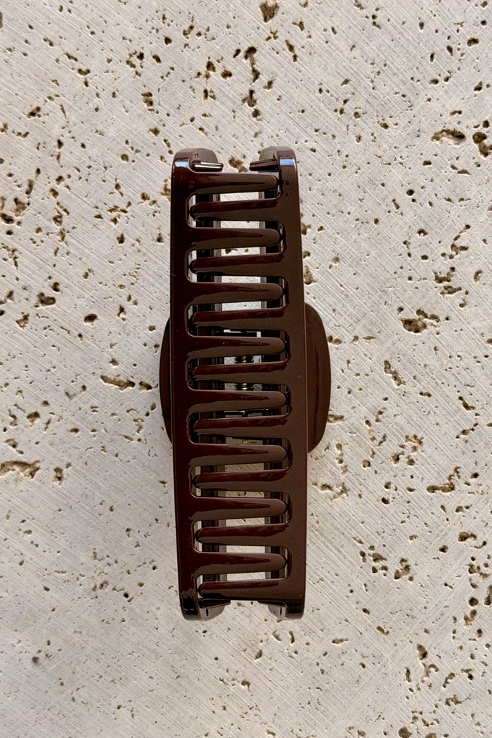 Georgie Claw Clip - Choc Shimmer - The Self Styler