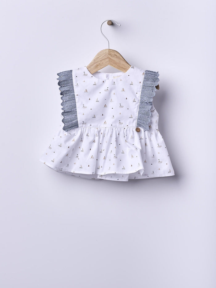 Girl Set Sailboat