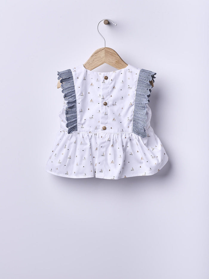Girl Set Sailboat