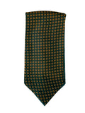 GREEN SMALL MEDALLION SILK CRAVAT