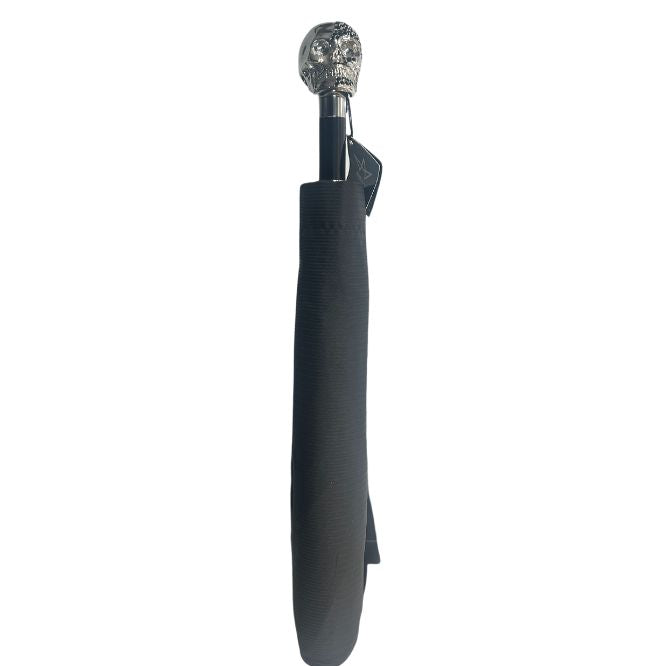 HALF JEWELLED SKULL DESIGN HANDLE UMBRELLA