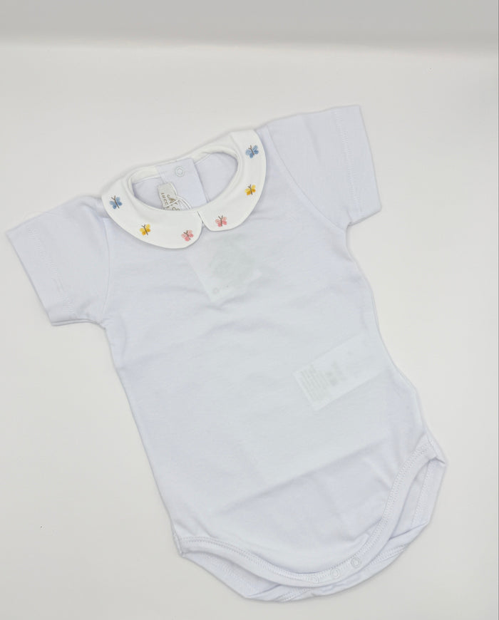 Hand Embroidered Onesie 'Butterflies'