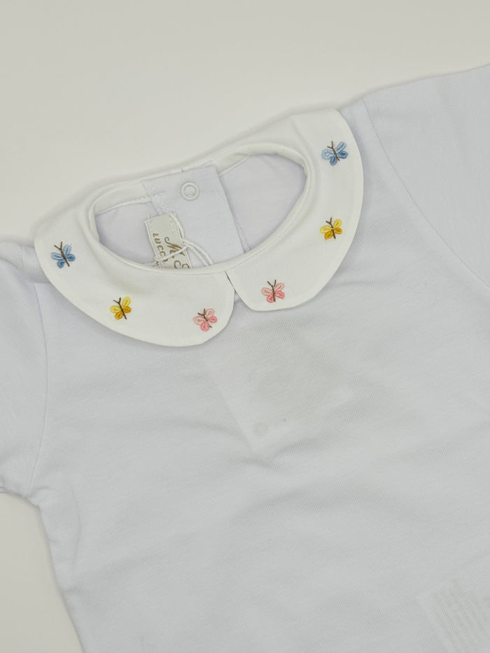 Hand Embroidered Onesie 'Butterflies'