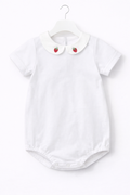 Hand Embroidered Onesie 'Strawberry'