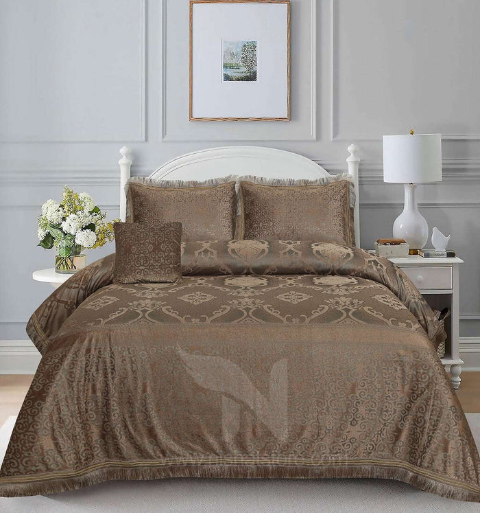 Heavy Palachi Bed Sheet Set 4 Pcs Design 555 - Nishat Creative Store
