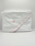 Hooded Towel XL Dots Pink