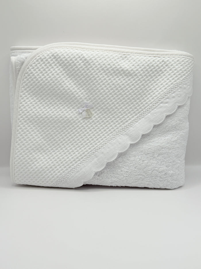 Hooded Towel XL Lucia White