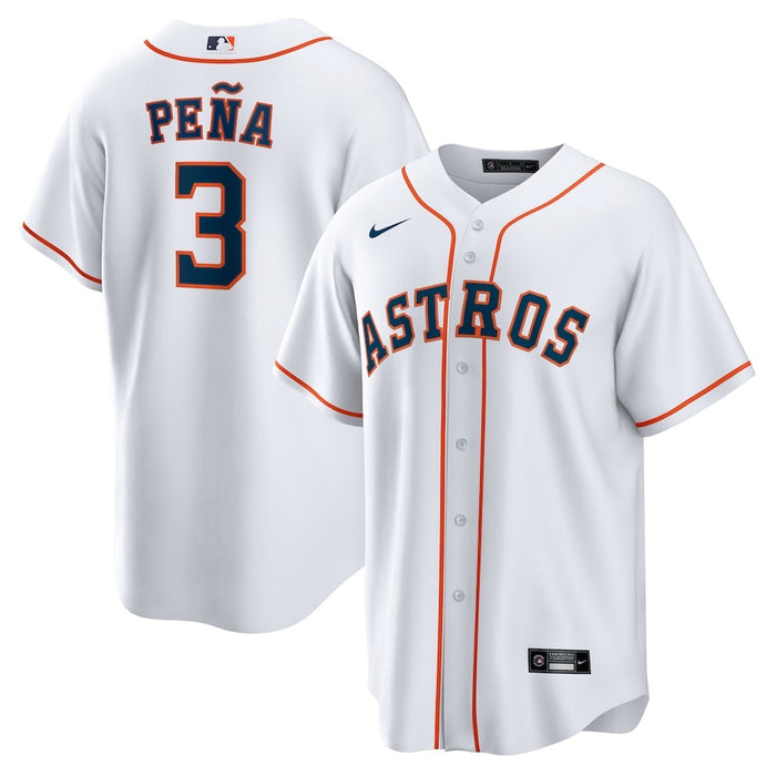 Nike Houston Astros Jeremy Peña men's MLB jersey, size Medium/XL, featuring team logo and player details on the front.