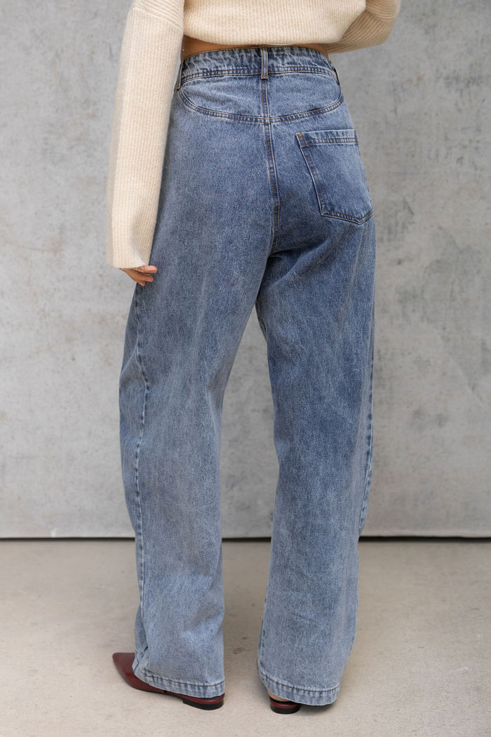 Hudson Barrel Denim Jeans - Acid Wash