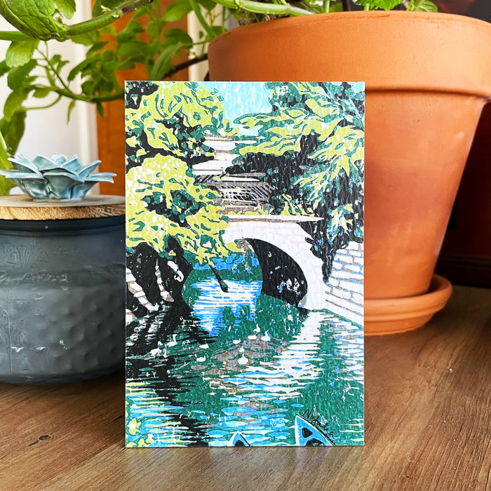 Huron River Bridge Digital Reproduction by Natalia Wohletz of Peninsula Prints.