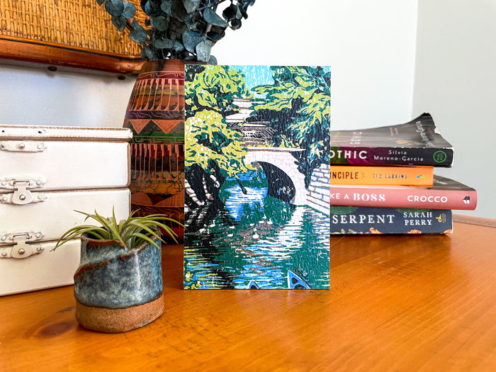 Huron River Bridge Digital Reproduction by Natalia Wohletz of Peninsula Prints.