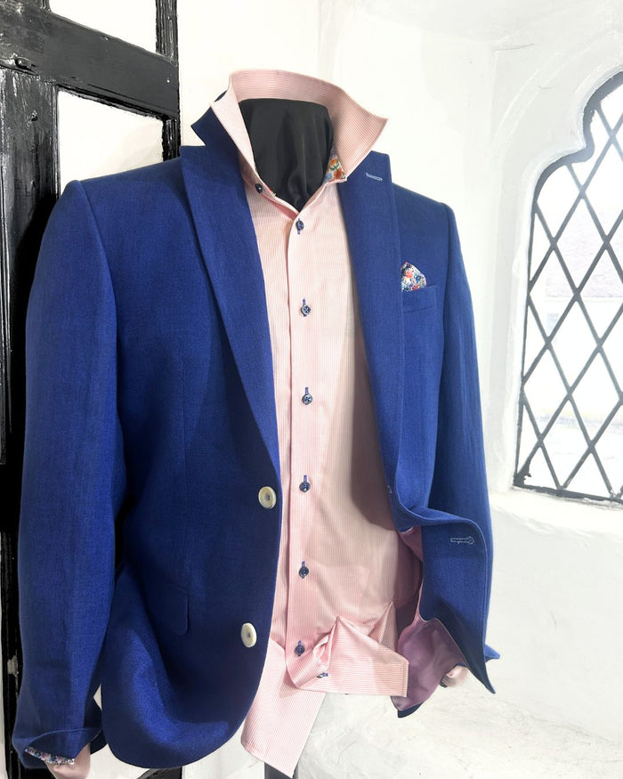 JACK BLUE LINEN JACKET